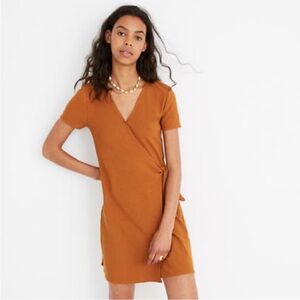 Madewell Short Texture & Thread Wrap Dress